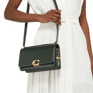 Coach Bandit Leather Crossbody Bag in Amazon Green